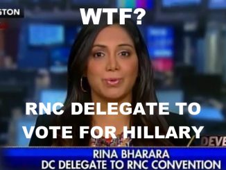WTF RNC DELEGATE VOTES FOR HILLARY